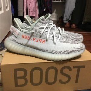 Yeezy 350 blue tint